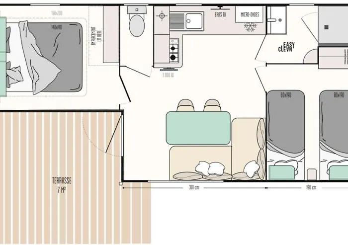 Mh Topconfort 2ch 5pers 900da